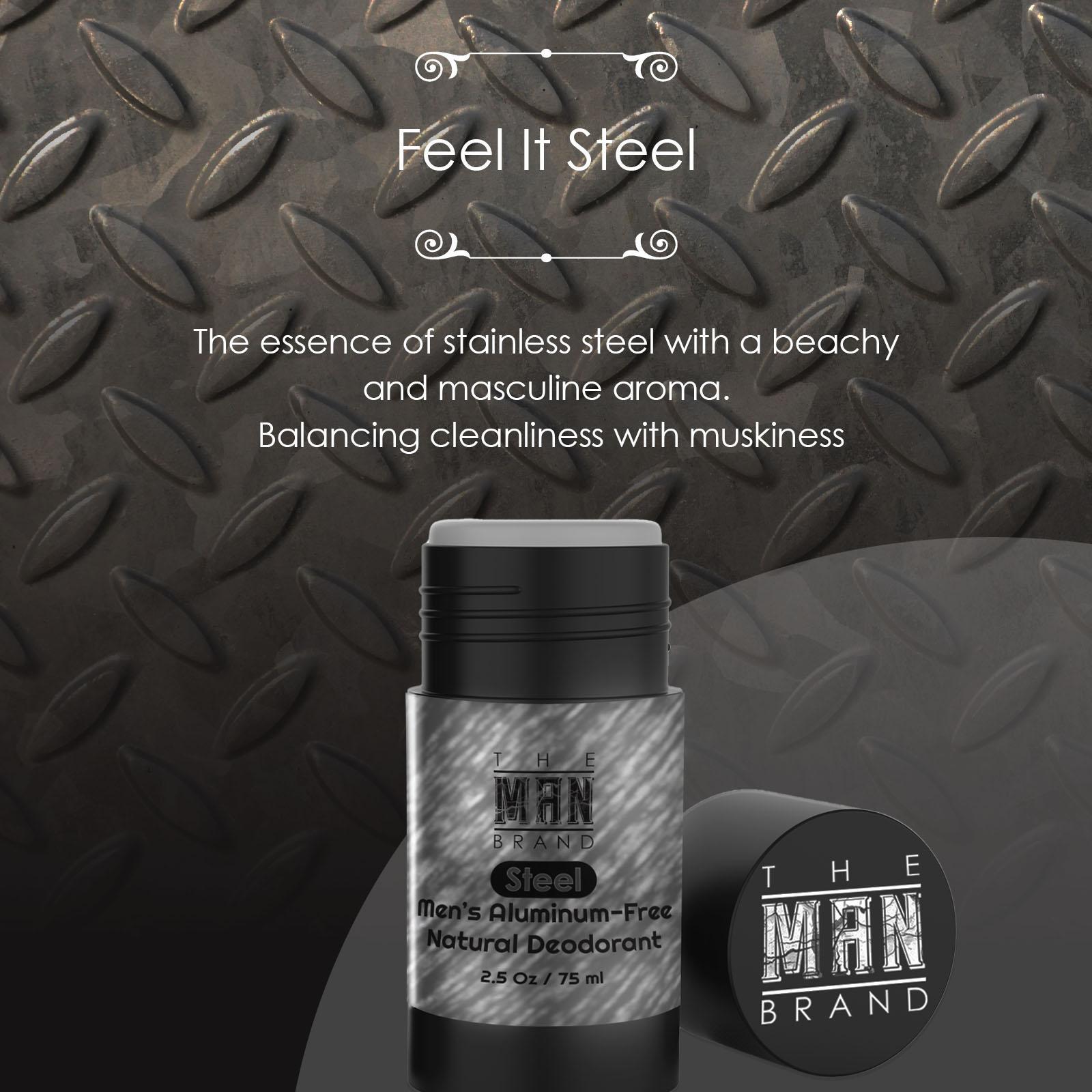 Steel Natural Aluminum-Free Deodorant