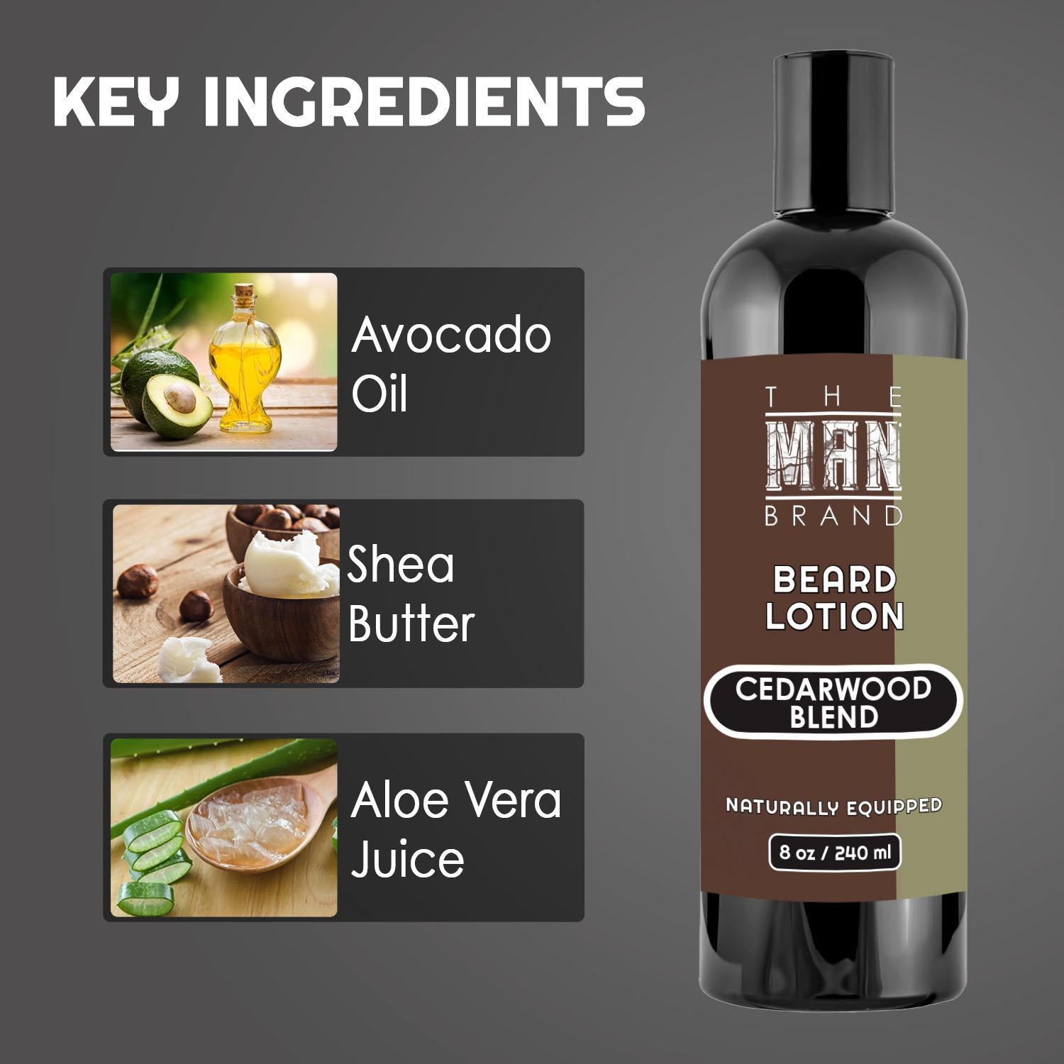 Cedarwood Blend Beard Lotion - 8 oz