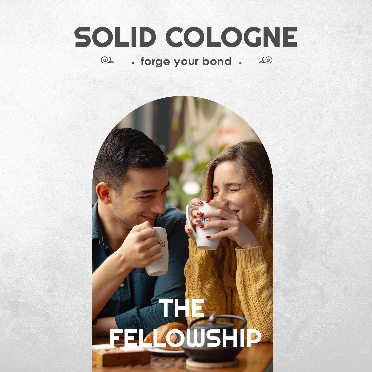 The Fellowship Solid Cologne Sample Set - Pack of 4 - Vintage Slide Tin - 0.75 Ounce Each