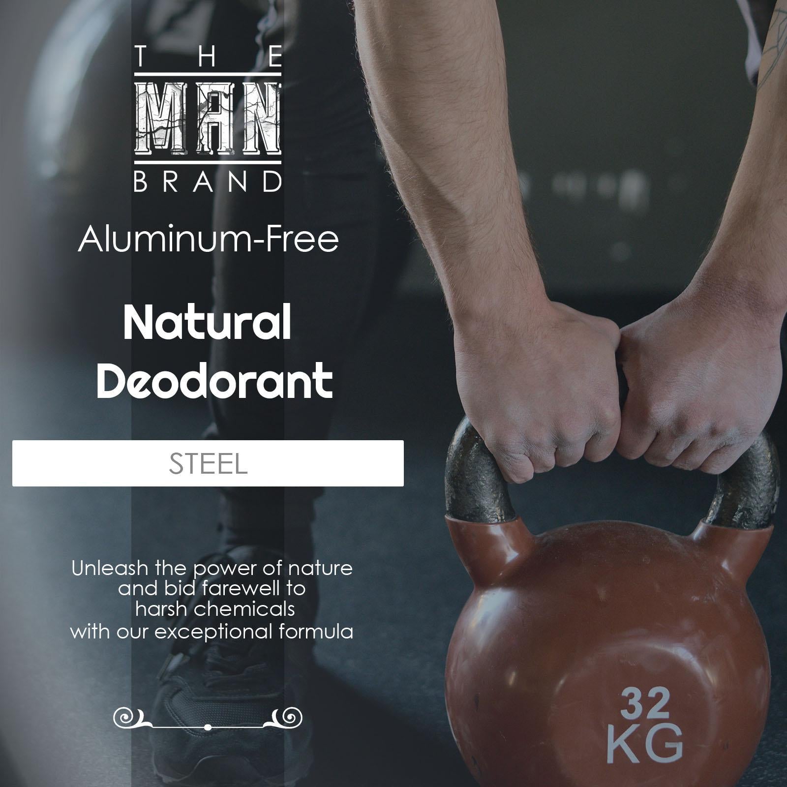 Steel Natural Aluminum-Free Deodorant