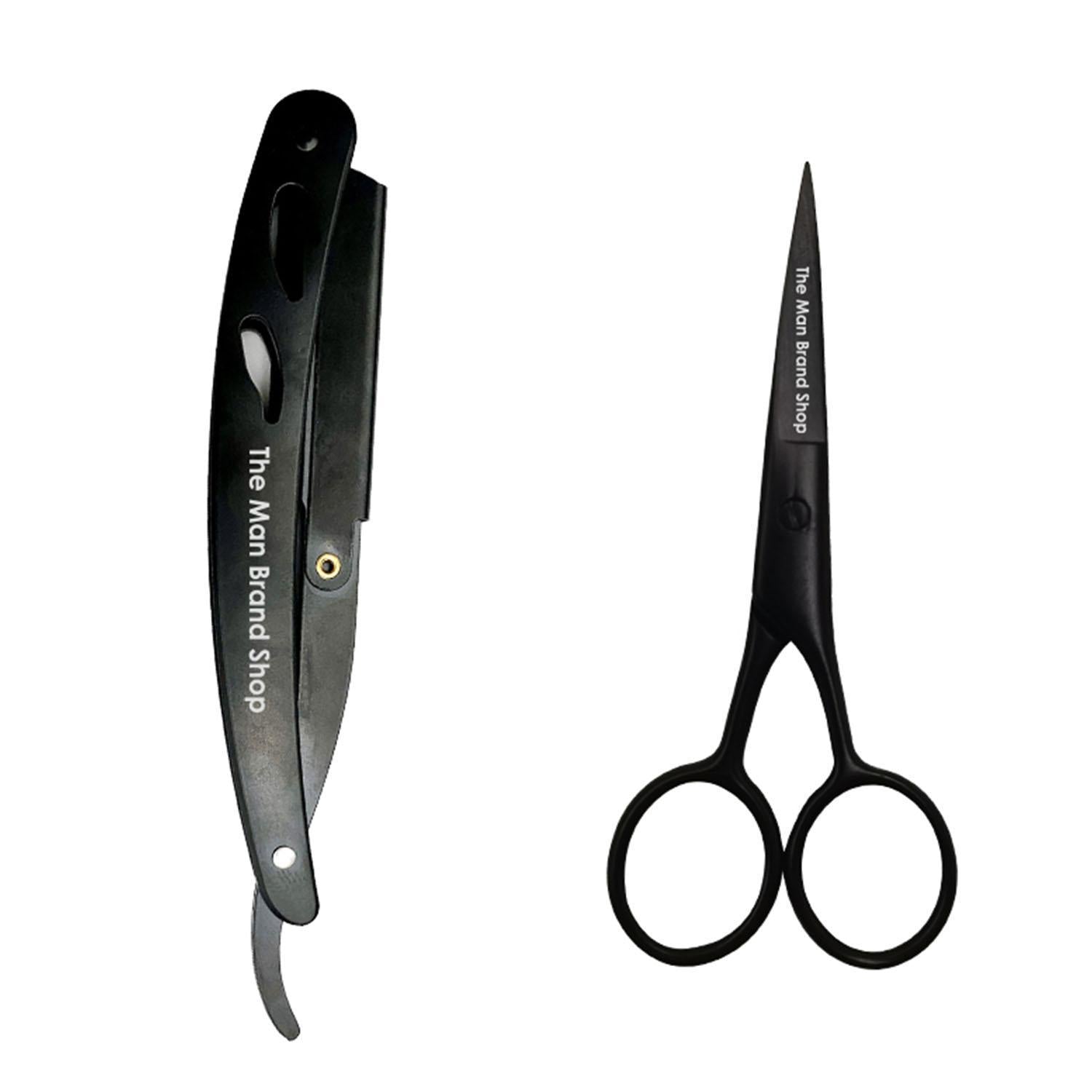 Essential Beard Comb Set and Men's Grooming Kit: Brush, Comb, and Trim - Vintage Edition