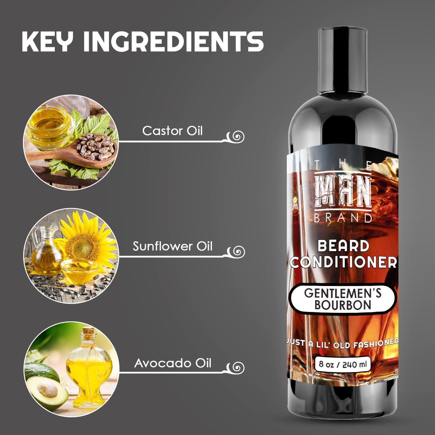 Gentlemen's Bourbon Beard Conditioner - 8 oz