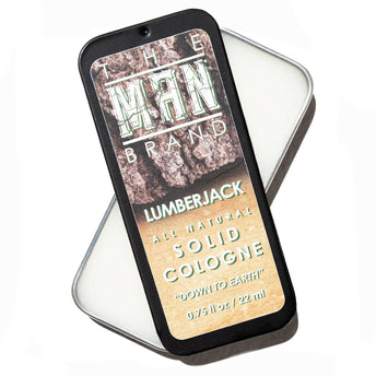 Lumberjack Solid Cologne - Vintage Slide Tin - 0.75 Ounce