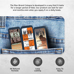 The Triad Solid Cologne Sample Set - Pack of 3 - Vintage Slide Tin - 0.75 Ounce Each