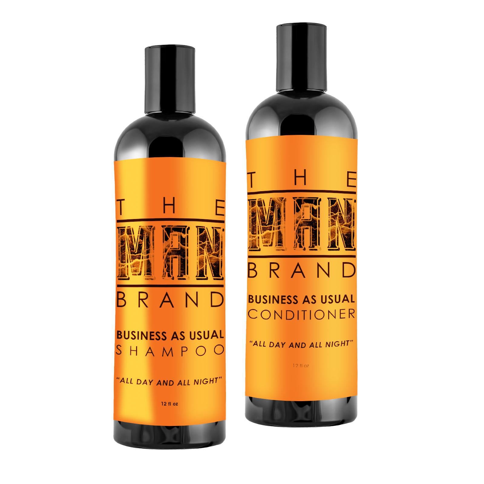 Hair Pack Men's Grooming Kit: Shampoo and Conditioner