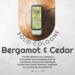 Bergamot and Cedar Solid Cologne - 0.75 oz