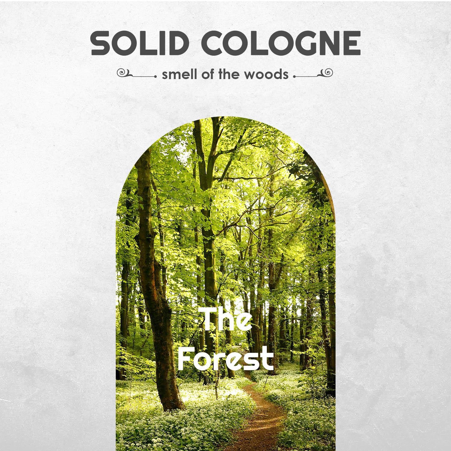The Forest Solid Cologne Sample Set - Pack of 3 - Vintage Slide Tin - 0.75 Ounce Each