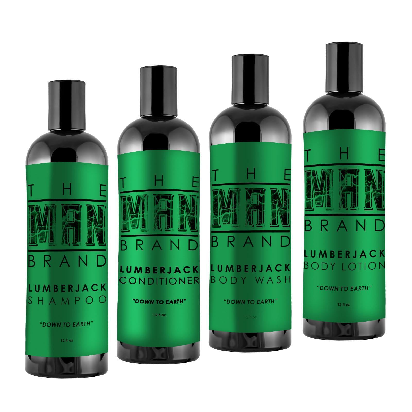 Get Clean Men's Grooming Kit: Shampoo, Conditioner, Body Wash, and Body Lotion