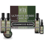 Men's beard care kit, Cedarwood Blend, 5-piece set
