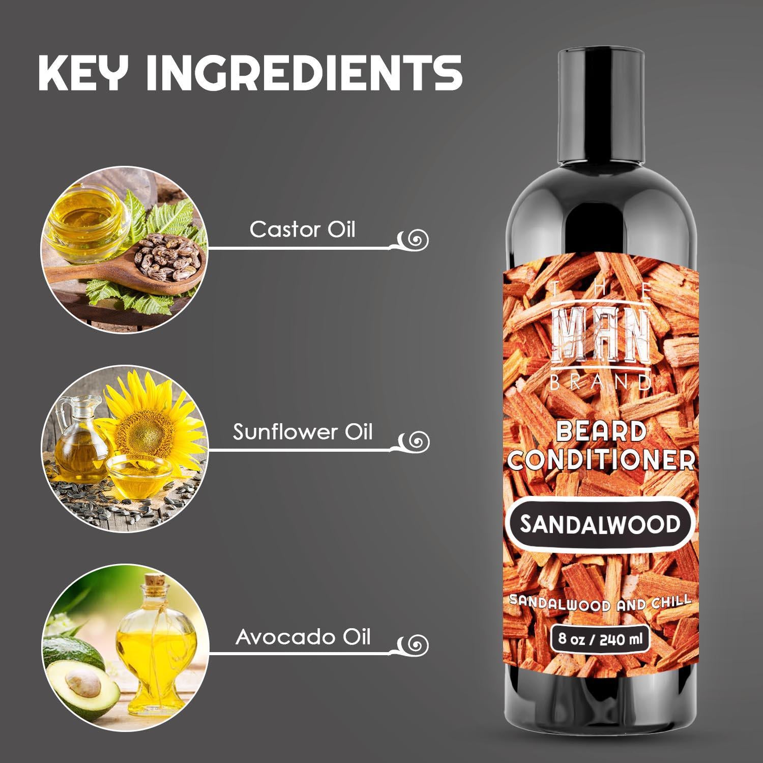 Sandalwood Beard Conditioner - 8 oz