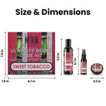 Sweet Tobacco Ultimate Beard Kit size and dimensions