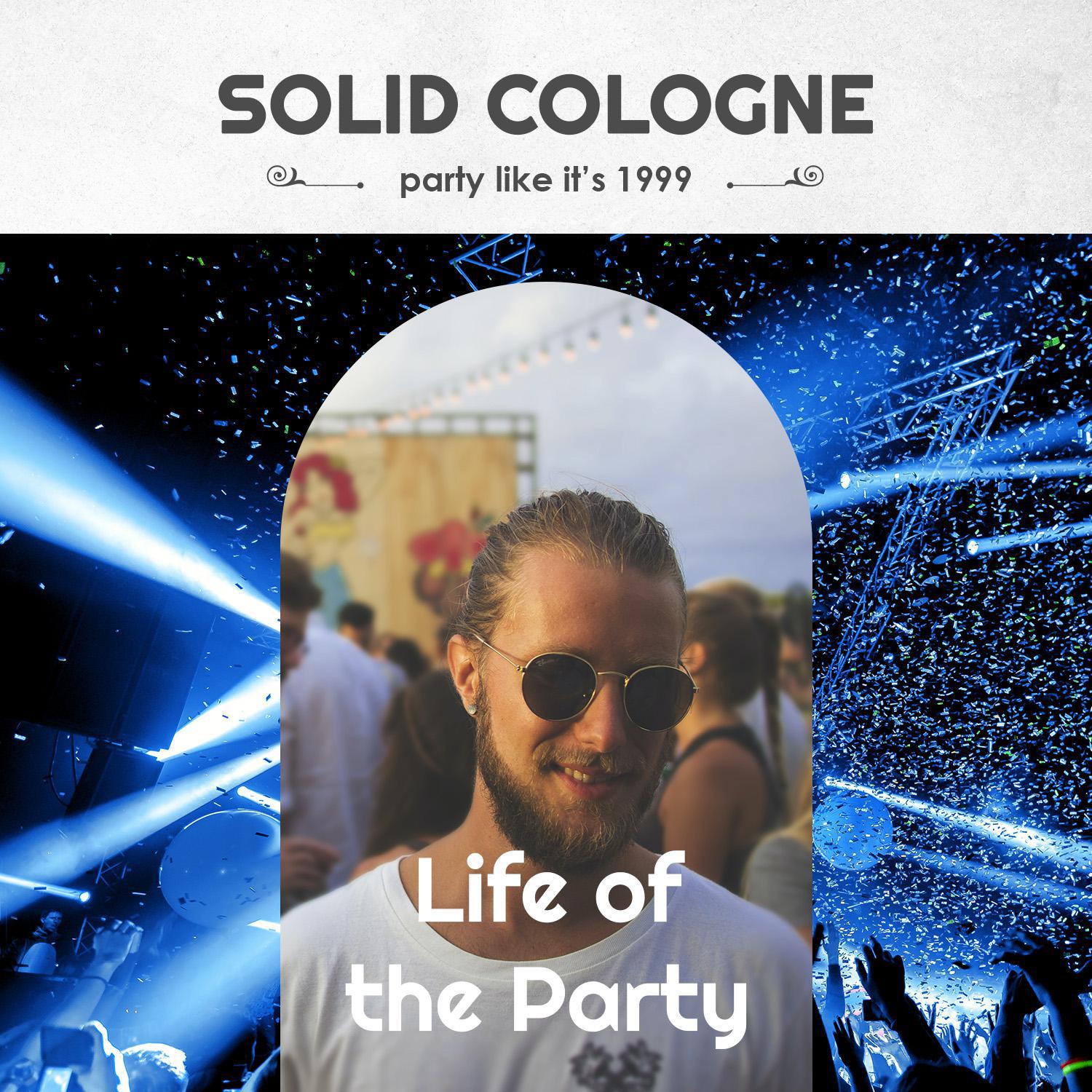 Life of the Party Solid Cologne - Vintage Slide Tin - 0.75 Ounce