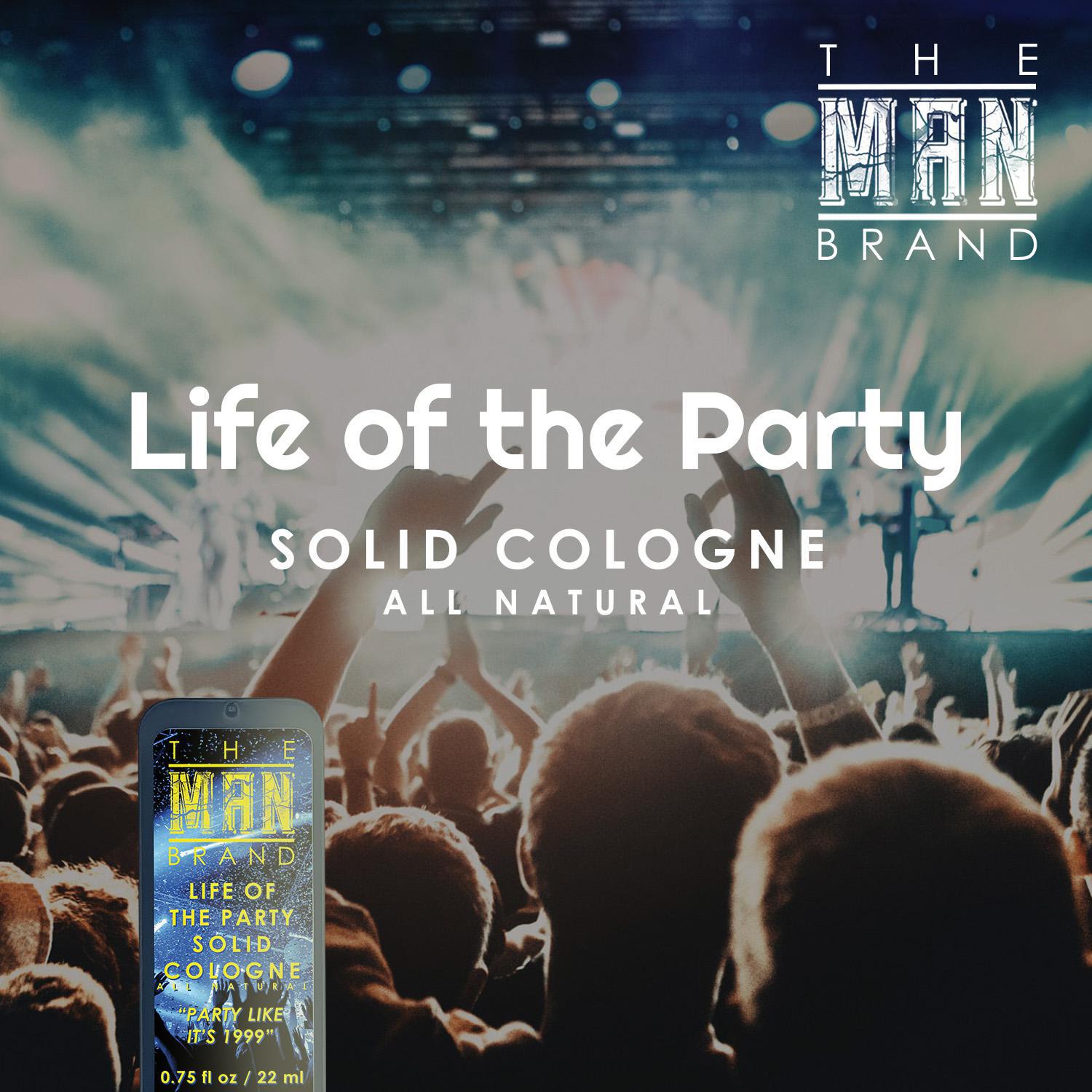 Life of the Party Solid Cologne - Vintage Slide Tin - 0.75 Ounce