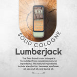Lumberjack Solid Cologne - Vintage Slide Tin - 0.75 Ounce