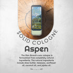 Aspen Solid Cologne - Vintage Slide Tin - 0.75 Ounce