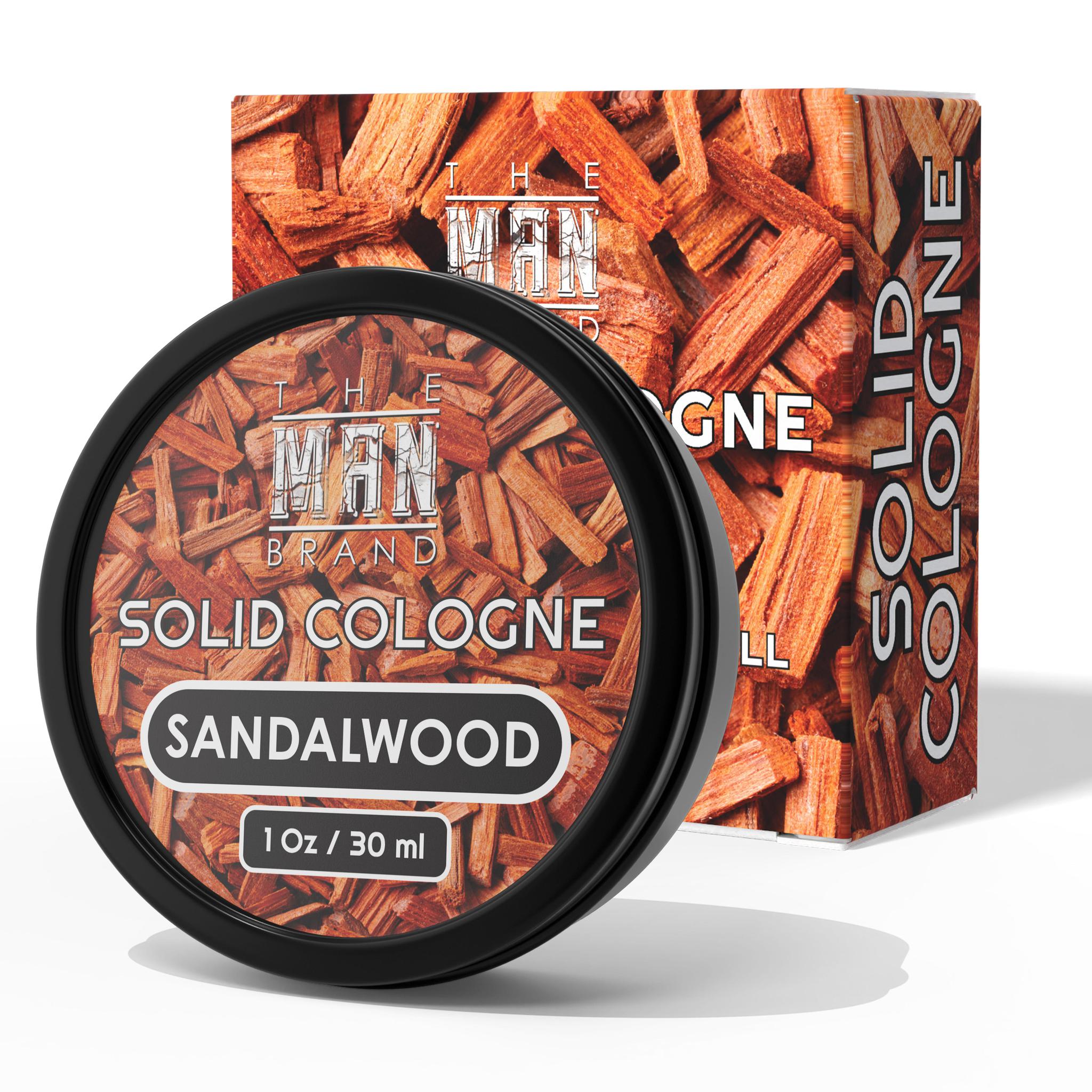 The Man Brand’s Solid Cologne - Bergamot and Cedar, Sandalwood, Sweet Tobacco - 1 oz each