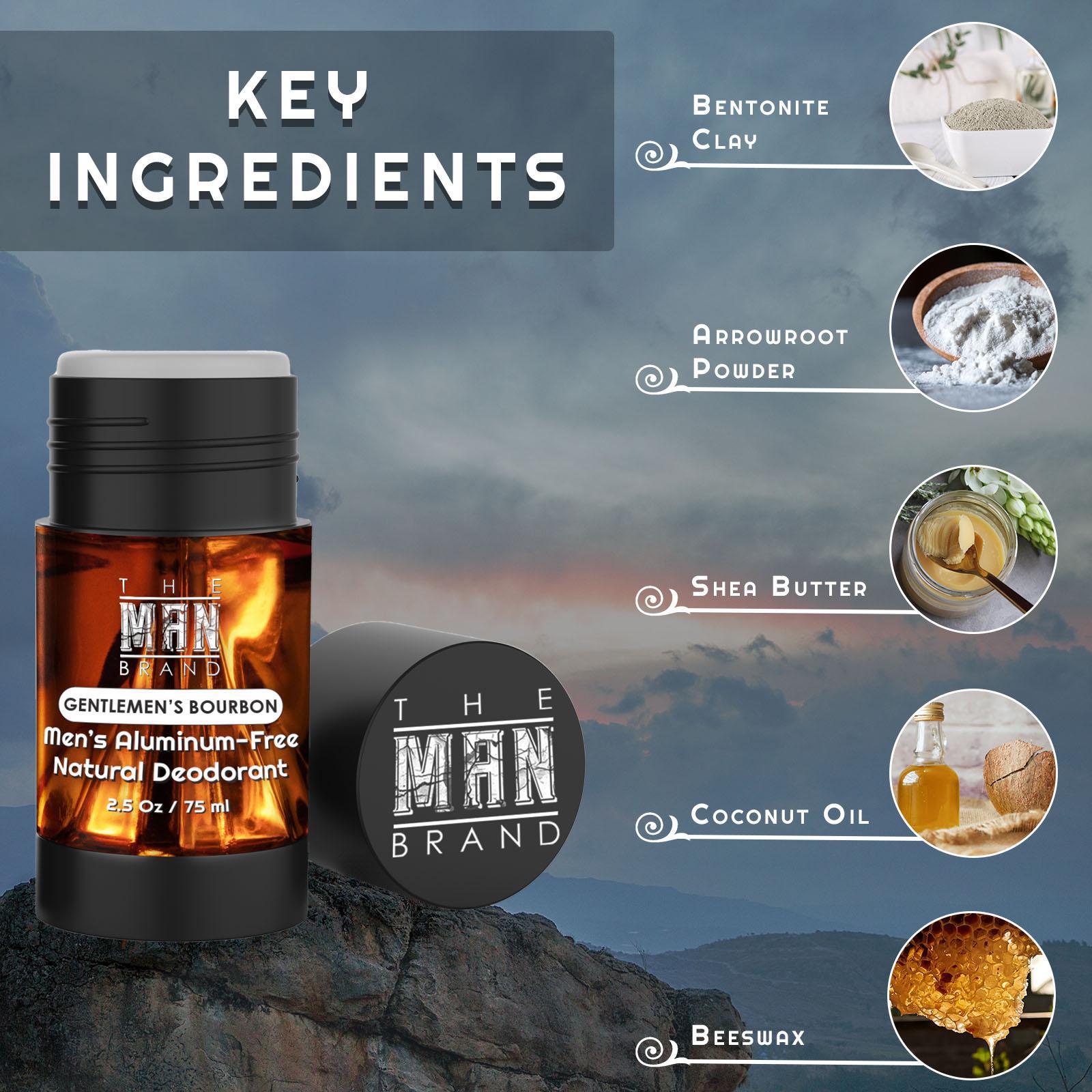 Gentlemen's Bourbon Natural Aluminum-Free Deodorant