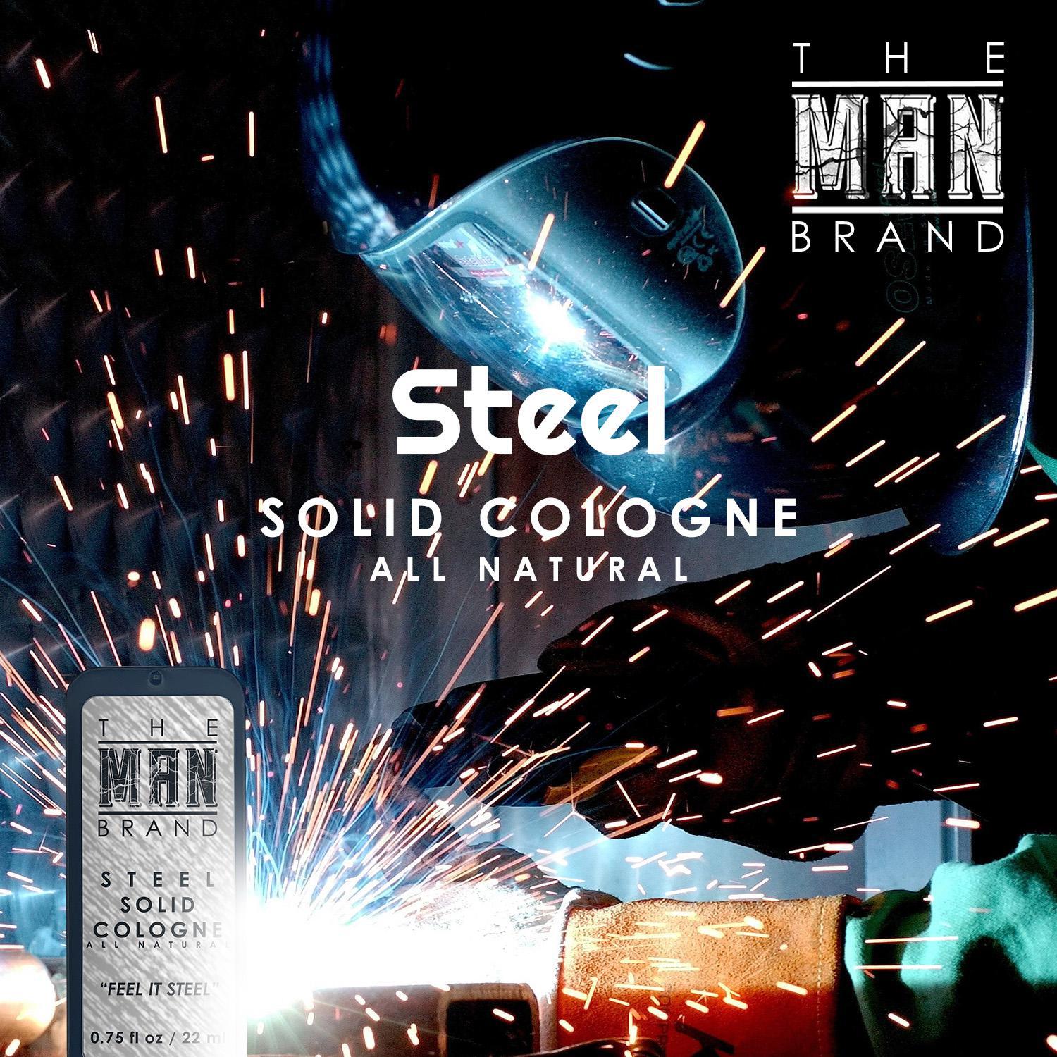 Steel Solid Cologne - Vintage Slide Tin - 0.75 Ounce