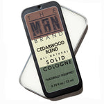 Cedarwood Blend Solid Cologne - Vintage Slide Tin - 0.75 Ounce