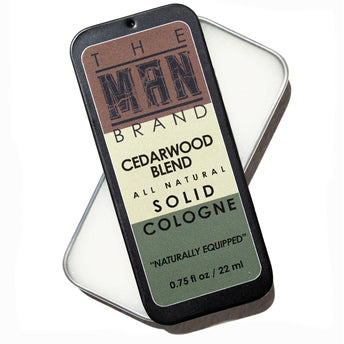 Cedarwood Blend Solid Cologne - Vintage Slide Tin - 0.75 Ounce