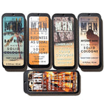Five Armies Solid Cologne Sample Set - Pack of 5 - Vintage Slide Tin - 0.75 Ounce Each