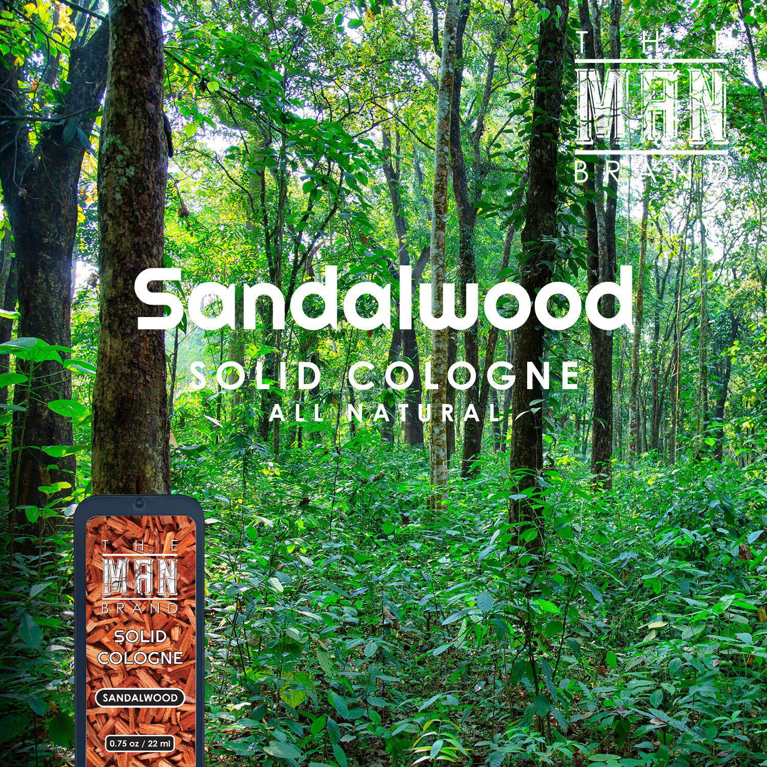 Sandalwood Solid Cologne - 0.75 oz