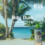 Bay Rum Solid Cologne - Vintage Slide Tin - 0.75 Ounce