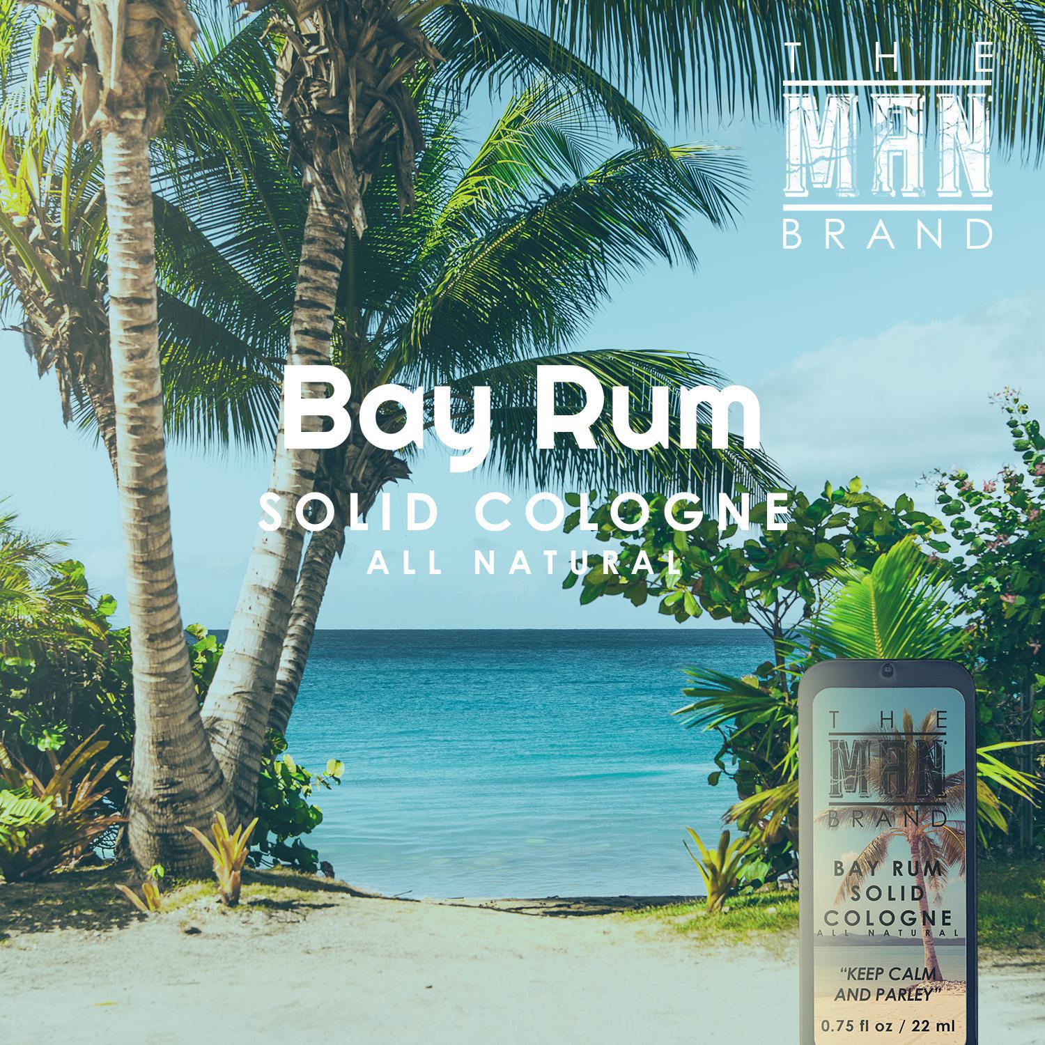 Bay Rum Solid Cologne - Vintage Slide Tin - 0.75 Ounce
