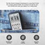 Steel Solid Cologne - Vintage Slide Tin - 0.75 Ounce