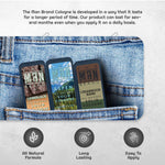 The Forest Solid Cologne Sample Set - Pack of 3 - Vintage Slide Tin - 0.75 Ounce Each