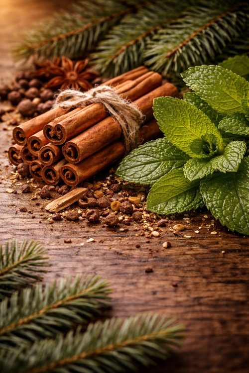 Cinnamon, Mint