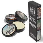 Bay Rum, Cedarwood Blend, and Gentlemen's Bourbon Solid Cologne 1 Ounce Variety Pack