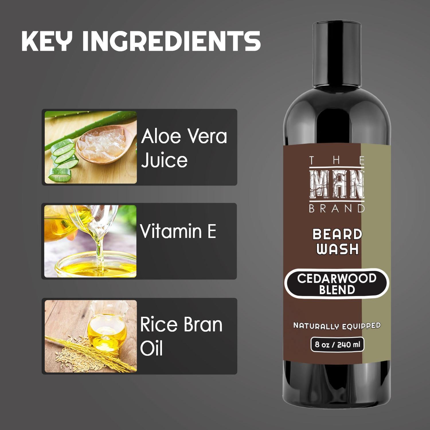 Cedarwood Blend Beard Wash - 8 oz