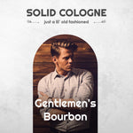 Gentlemen's Bourbon Solid Cologne - Vintage Slide Tin - 0.75 Ounce