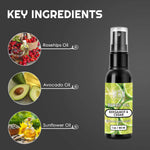 Bergamot and Cedar Beard Oil in a black spray bottle with a green citrus label and white text, 1 oz/30 ml.