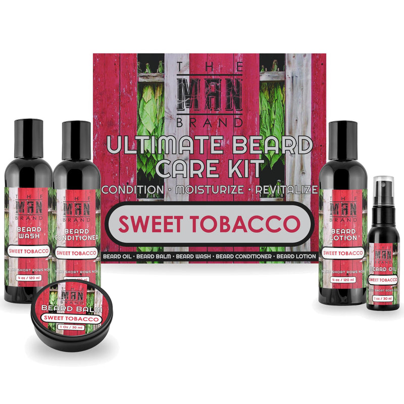 Men's beard care kit, Sweet Tobacco, 5-piece set
