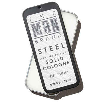 Steel Solid Cologne - Vintage Slide Tin - 0.75 Ounce