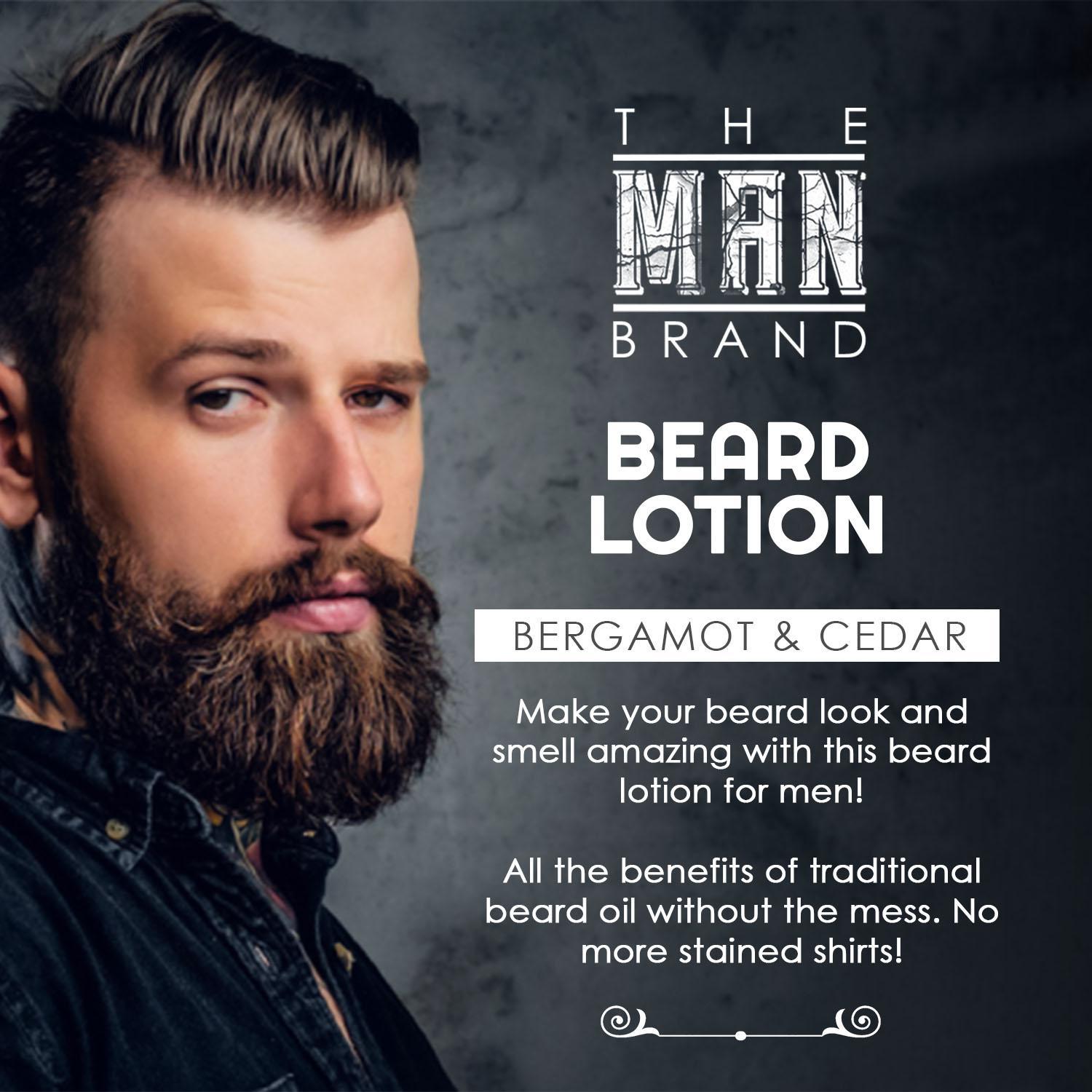 Bergamot and Cedar Beard Lotion - 8 oz