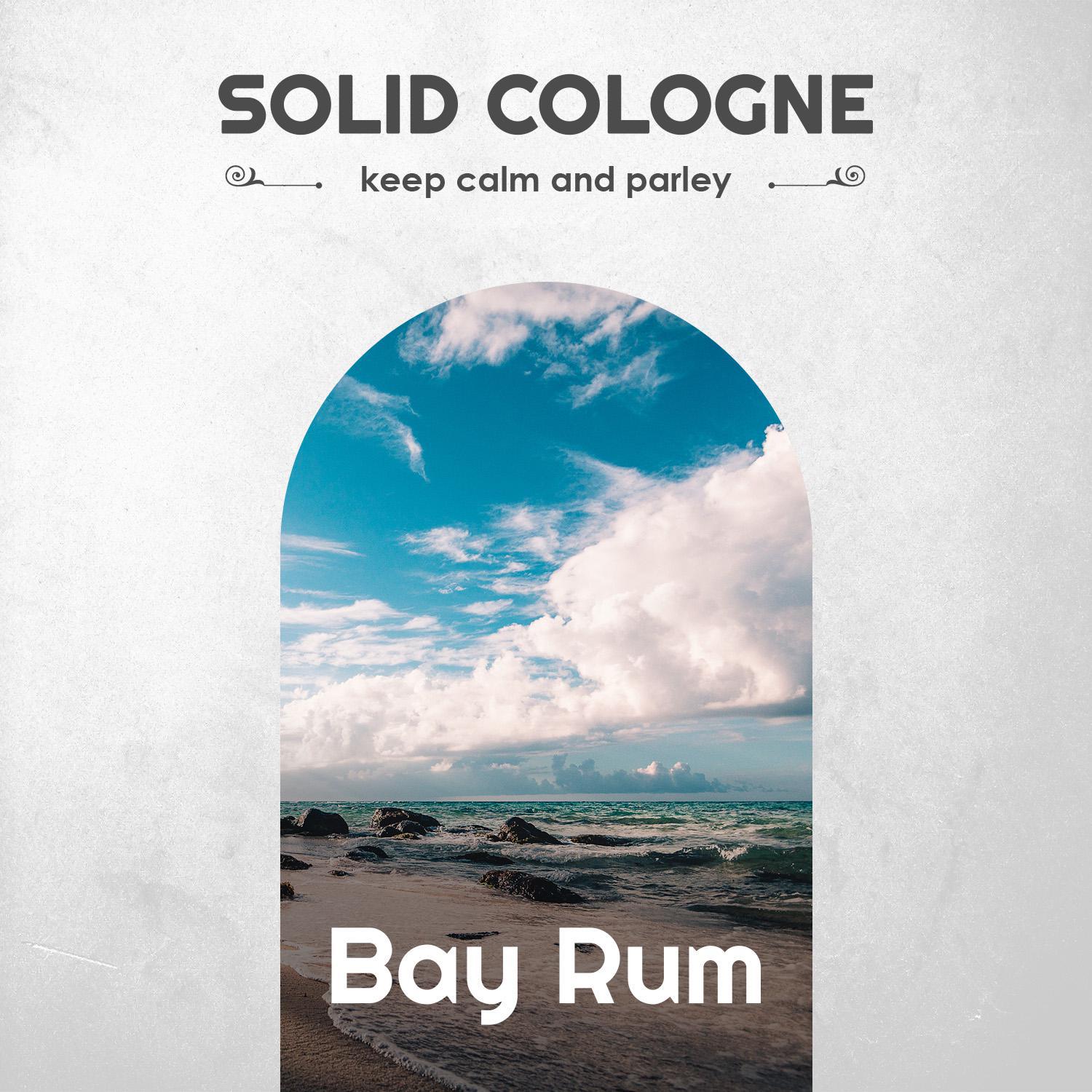 Bay Rum Solid Cologne - Vintage Slide Tin - 0.75 Ounce