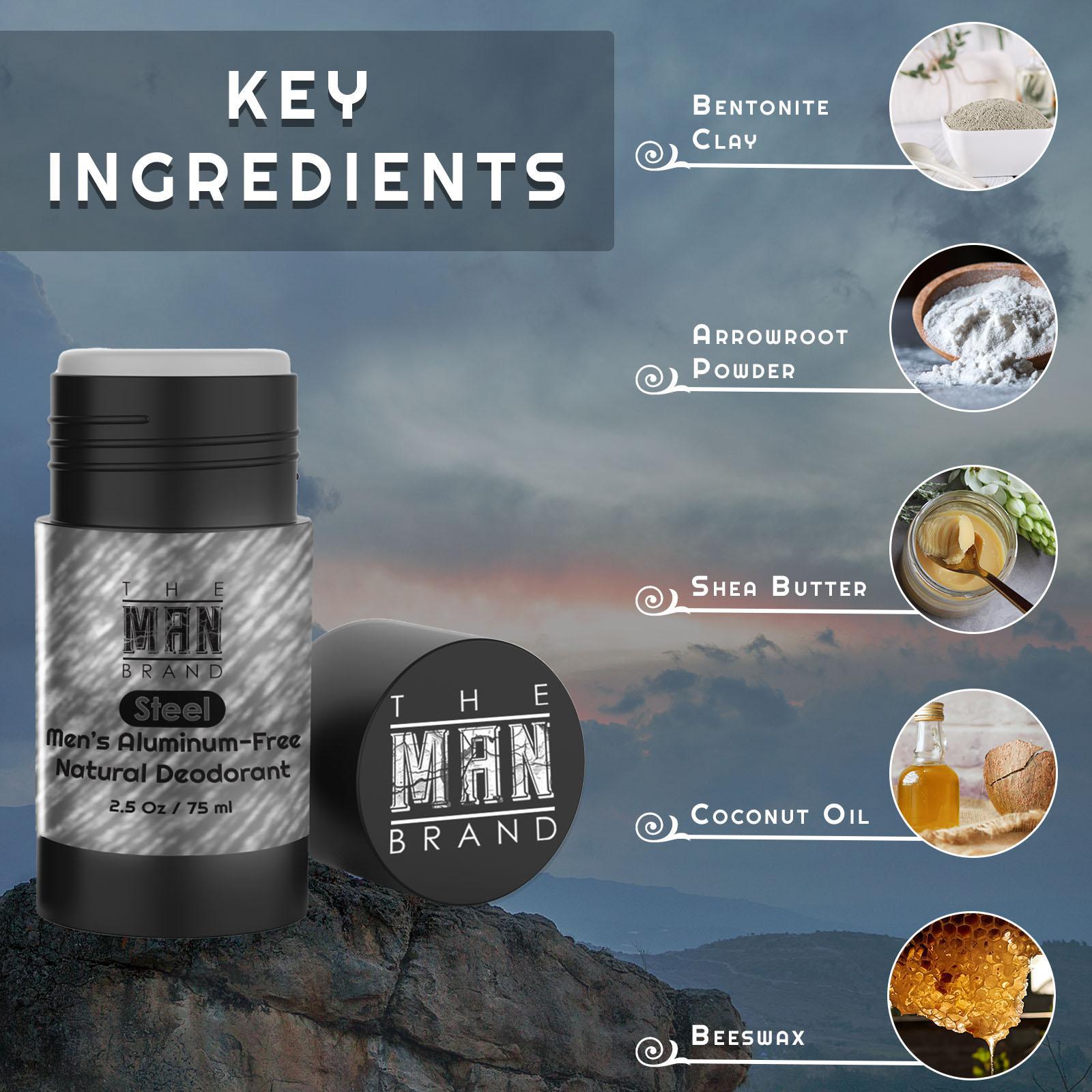 Steel Natural Aluminum-Free Deodorant