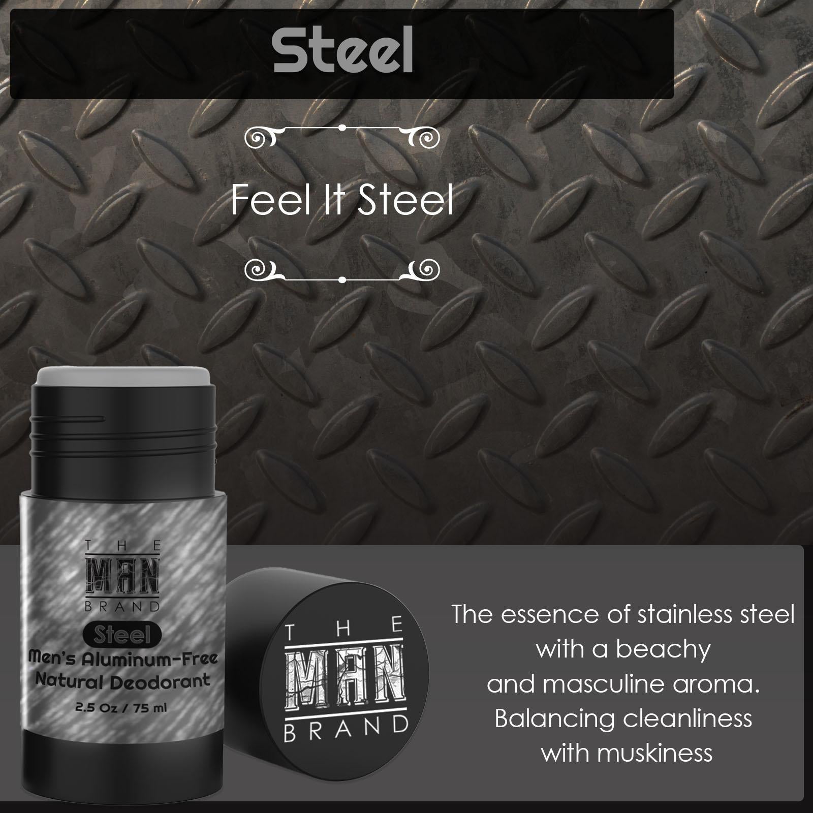 Steel Natural Aluminum-Free Deodorant