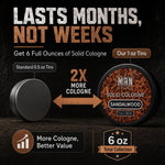 Solid Cologne 6 Pack Variety Set - 1 Ounce