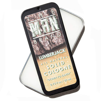 Lumberjack Solid Cologne - Vintage Slide Tin - 0.75 Ounce