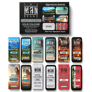 Solid Cologne 6 Pack Vintage Variety Set 2 of 2 - 0.75 Ounce