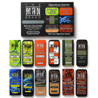 Solid Cologne 6 Pack Vintage Variety Set 1 of 2 - 0.75 Ounce