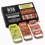 The Man Brand’s Solid Cologne - Bergamot and Cedar, Sandalwood, Sweet Tobacco - 0.33  oz each
